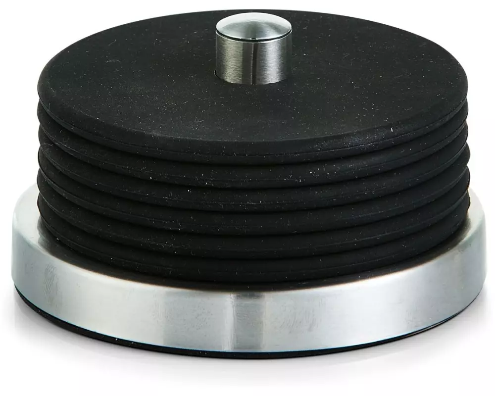 Zeller Present Glasuntersetzer Set Edelstahl Silikon Ø 10 x 6 cm, 7-teilig