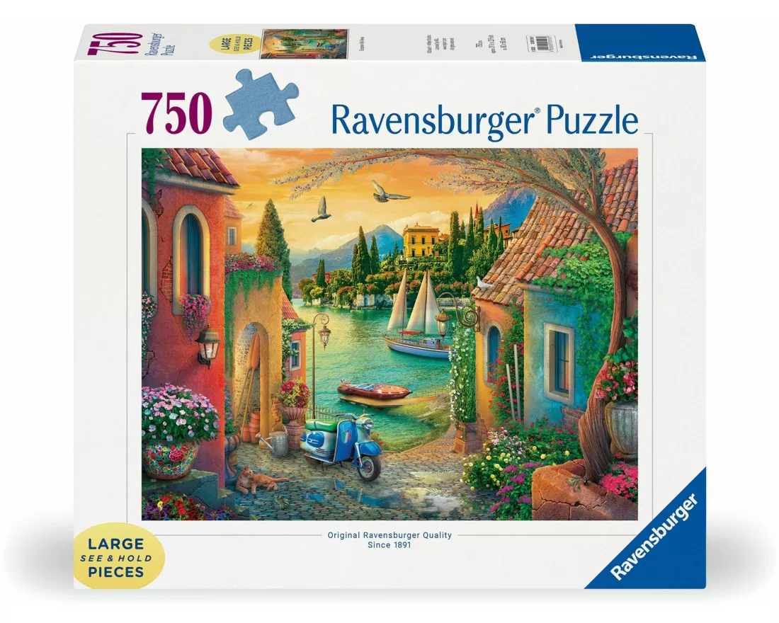 Erwachsenenpuzzle 750 Large Pieces - Idyllischer Comer See
