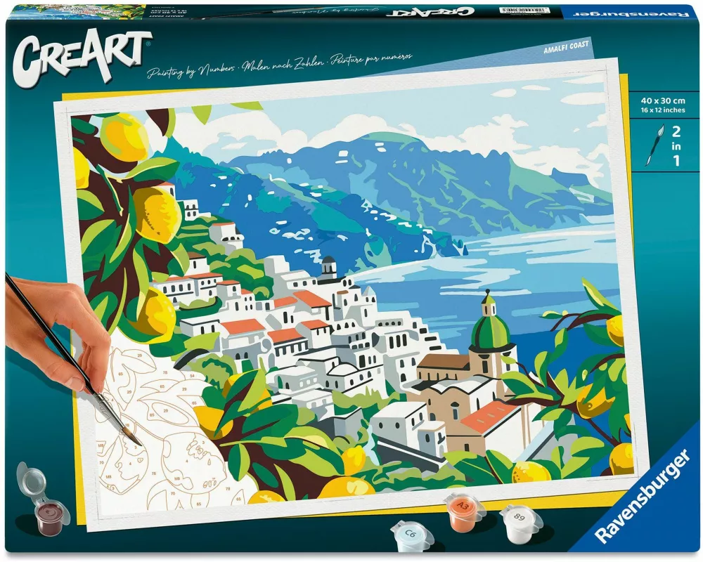 CreArt, Malen nach Zahlen Adults Premium - Amalfiküste