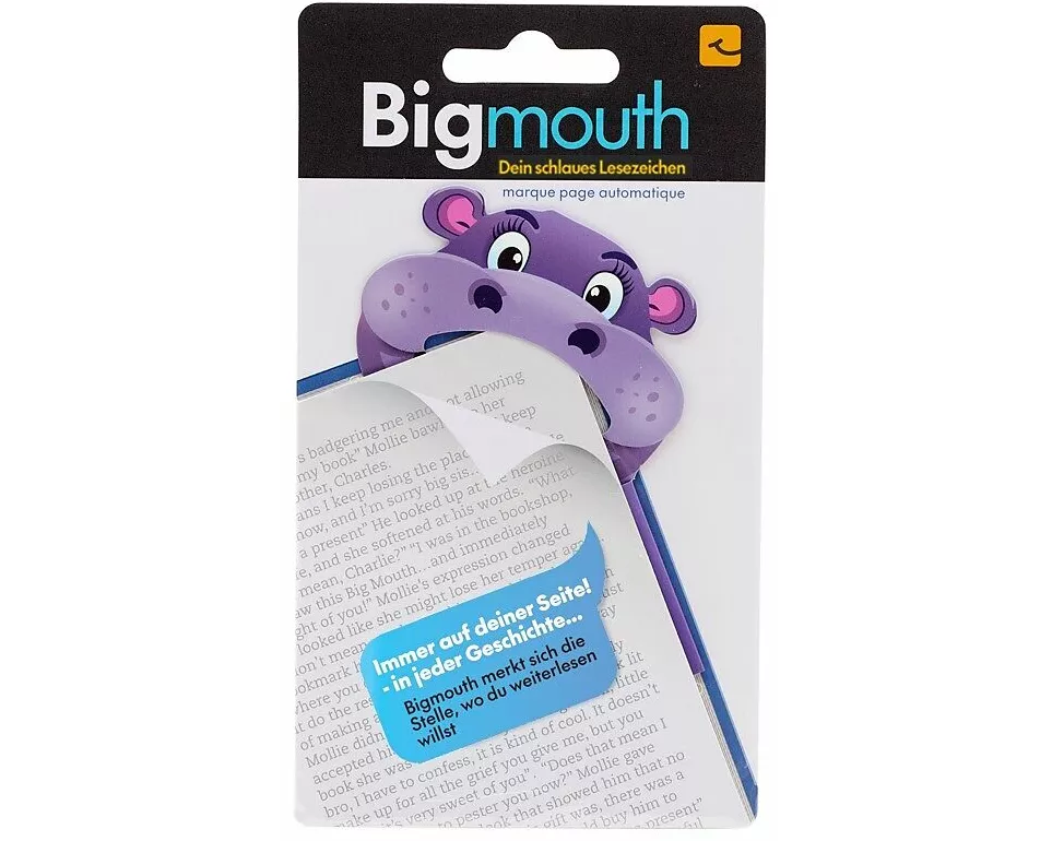 Bigmouth Hippo - Dein schlaues Lesezeichen - Mit Magnet