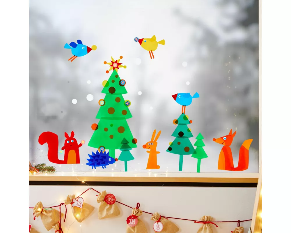 Bastelset - Fensterbild Weihnachten