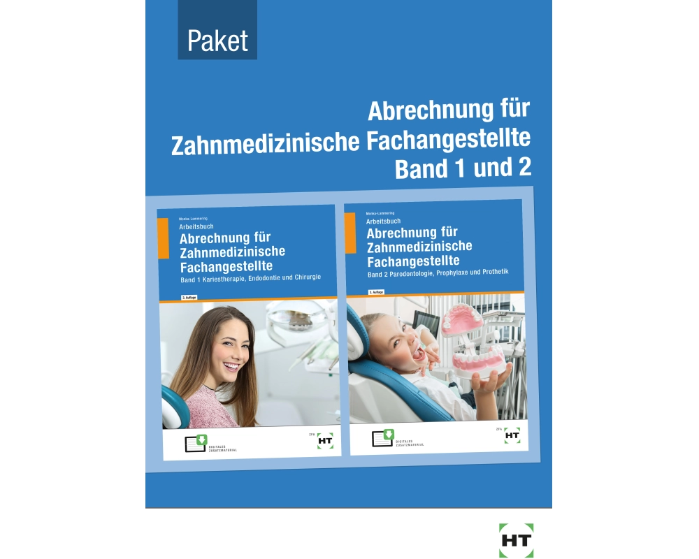 Paketangebot Abrechnung für Zahnmedizinische Fachangestellte Band 1 und 2