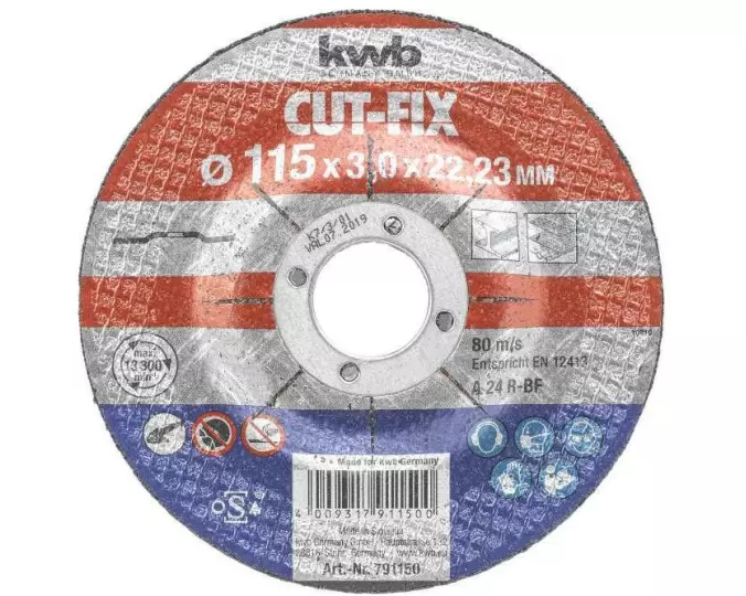 kwb Trennscheibe CUT-FIX, Metall Ø 115 x 3.0 mm