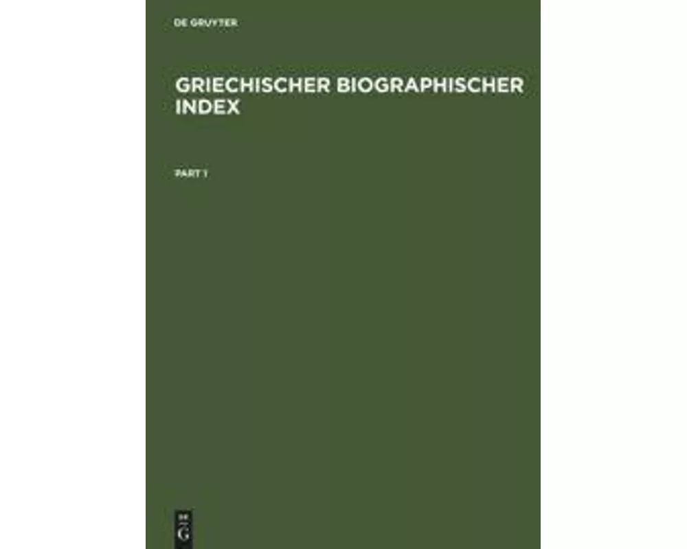 Griechischer Biographischer Index