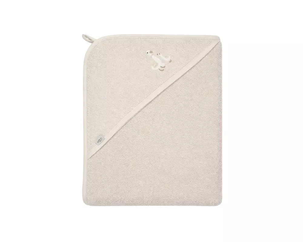 ZEWI bébé-jou Baby-Kapuzentuch 75 x 85 cm Dear Goose , beige