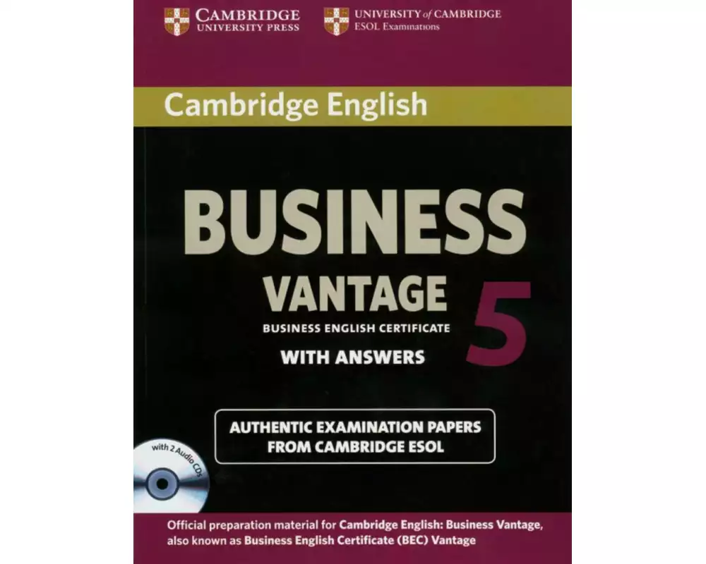 Cambridge BEC. Vantage 5. Student's Book wiith answers and 2 Audio CDs