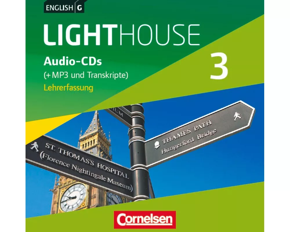 English G Lighthouse, Allgemeine Ausgabe, Band 3: 7. Schuljahr, Audio-CDs (Vollfassung), Audio-Dateien auch als MP3