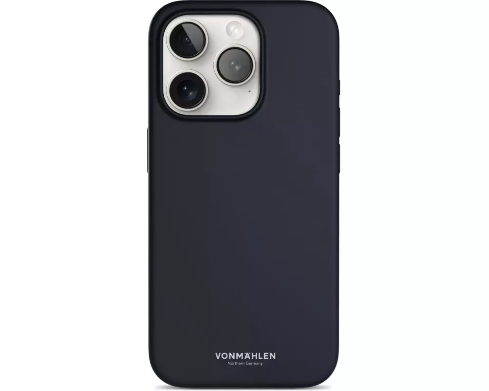 Vonmählen Back Cover Eco Silicone iPhone 15 Pro Max Navy