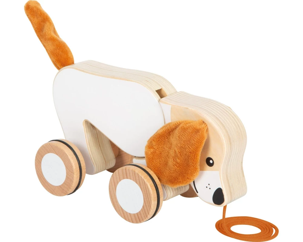 small foot Nachziehspielzeug Nachziehtier Hund mit Knisterohren