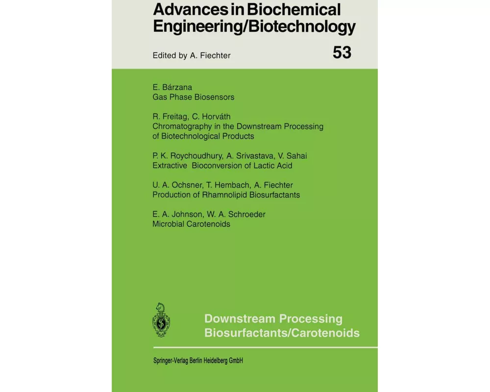 Downstream Processing Biosurfactants Carotenoids