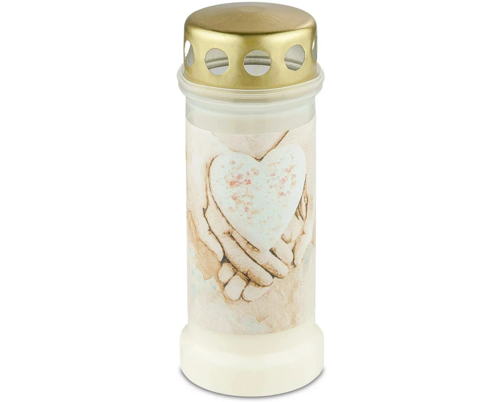 CHALET Grabkerze Herz 6.7 x 17.3 cm