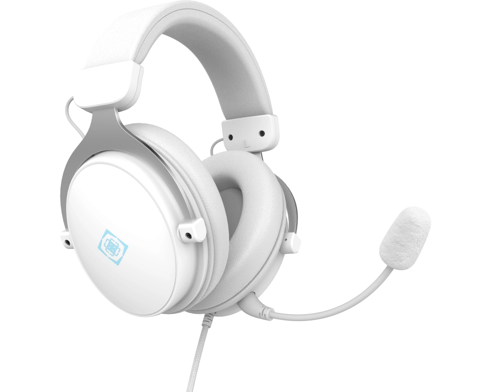 DELTACO Gaming Headset, Wired GAM-190-W DH320,3.5mm connection,White