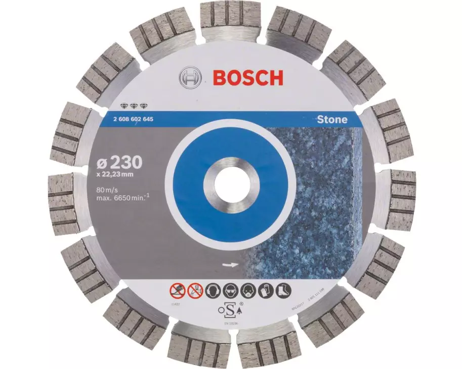 Bosch Professional Diamanttrennscheibe Best for Stone, 230 x 2.4 x 15 mm