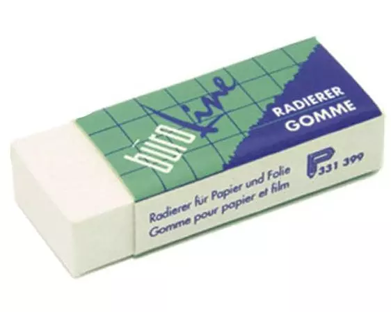 Büroline Radiergummi Papier und Folie 40 Stück