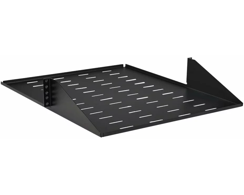 EATON TRIPPLITE SmartRack Center-Mounted, Steel Rack Shelf - 2U, Vented, 21.5inch Deep, Holds up to 100 lb. 45 kg