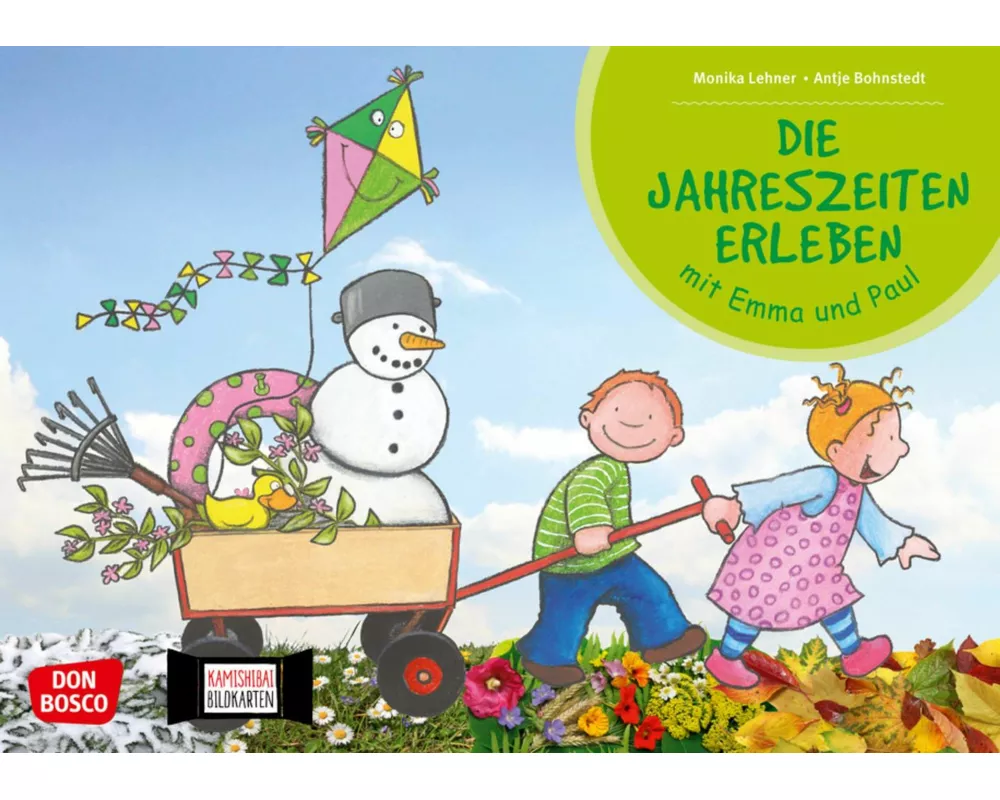 Die Jahreszeiten erleben mit Emma und Paul. Kamishibai Bildkartenset