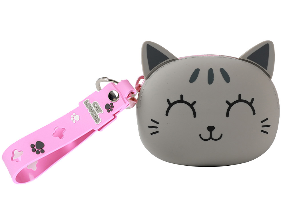 I-TOTAL Silikon Clutch XL2484C Grey Cat