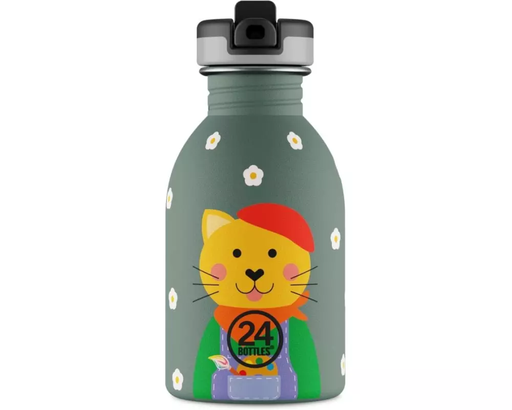 24Bottles Trinkflasche Urban 250 ml, Smart Cat