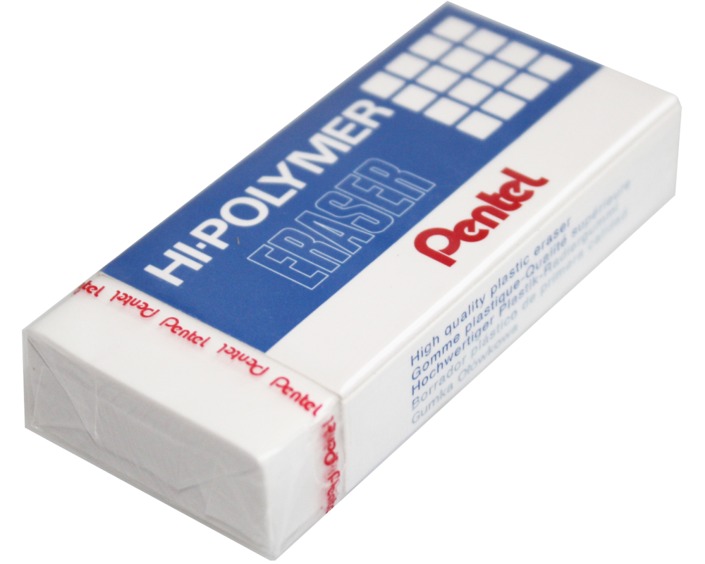 PENTEL Radierer Hi-Polymer ZEH-20 weiss 73x33x13,5mm