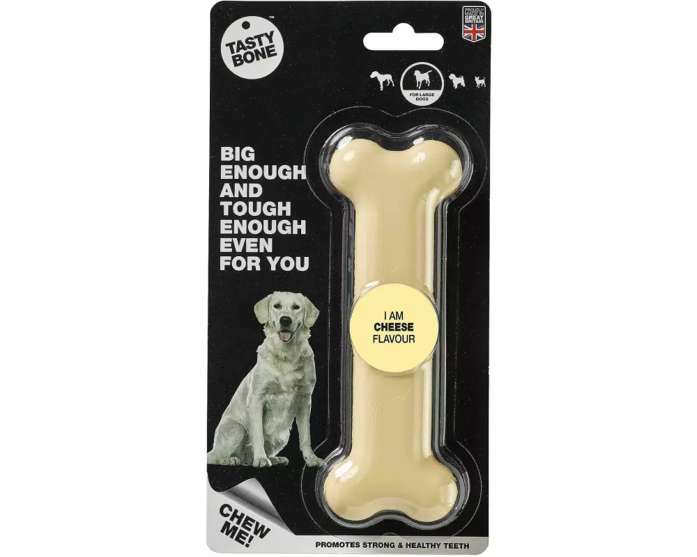 Tasty Bone Spielzeugknochen mit Käsegeschmack, L