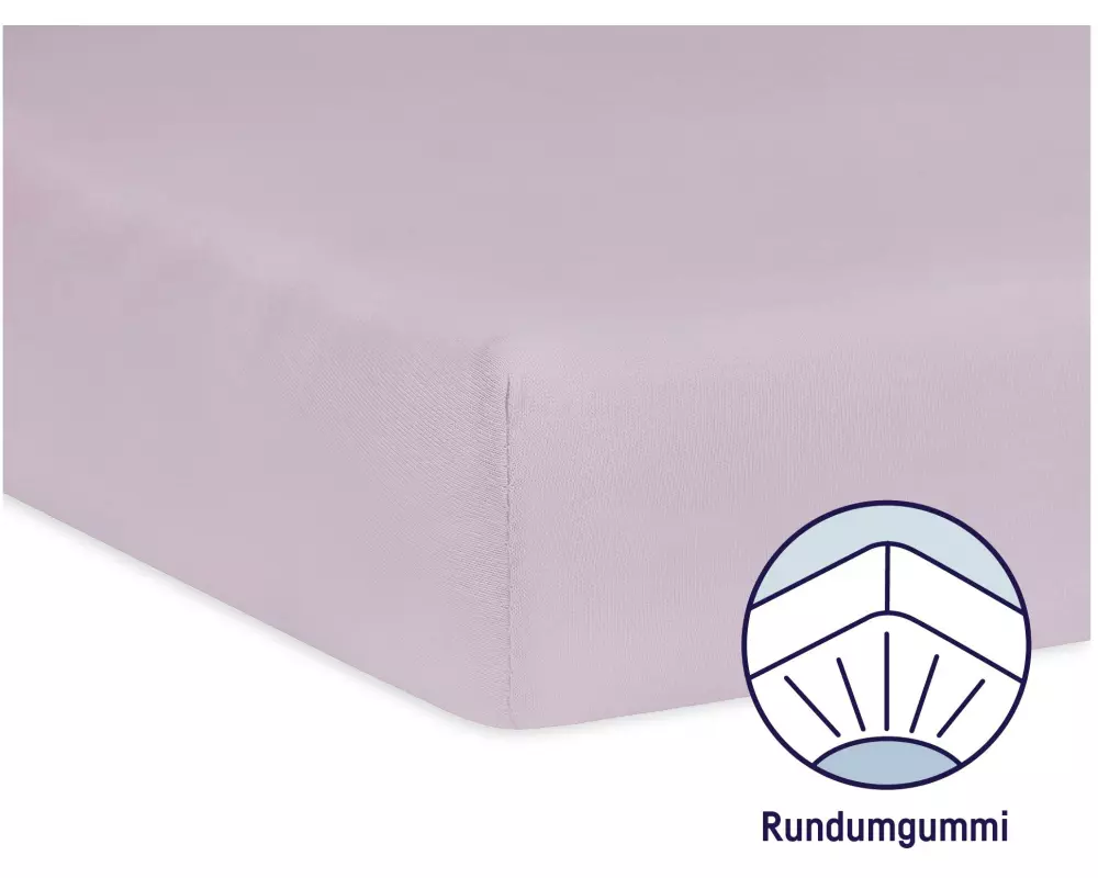Julius Zöllner Fix-Leintuch Jersey Flieder 70 x 140 cm