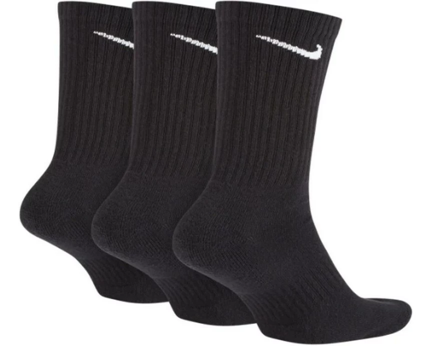 NIKE Crew Socks 3 Pack 38-42, black/white