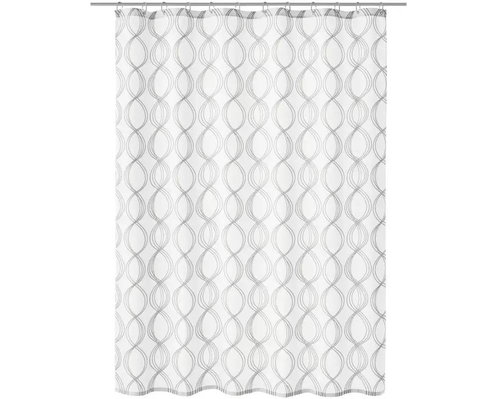 Kleine Wolke Duschvorhang Classy 240 x 180 cm, Weiss