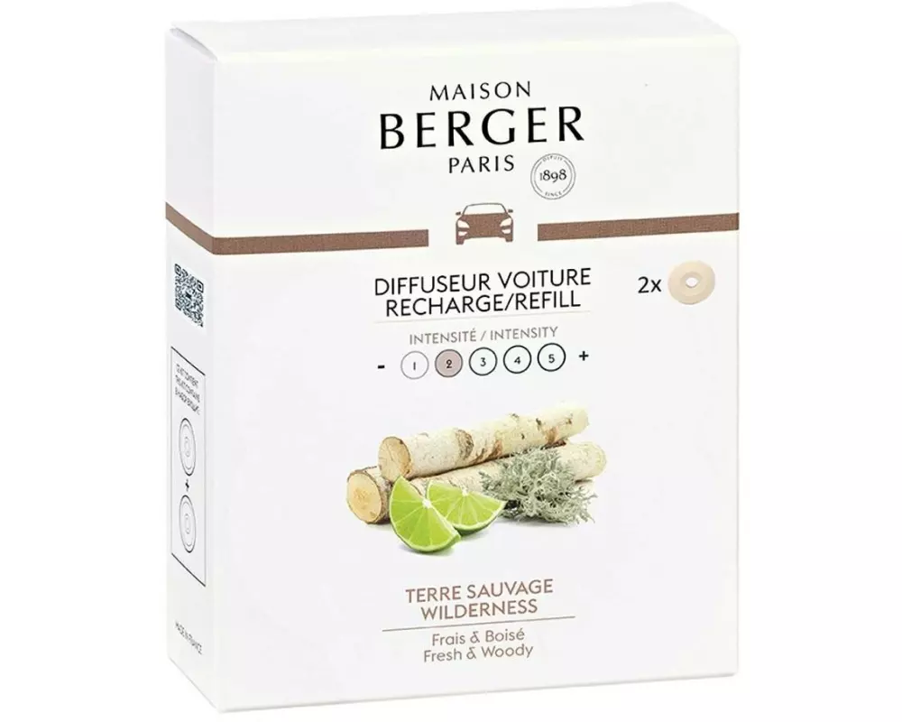 Maison Berger Autodiffusor Refill Terre Sauvage 2 Stück