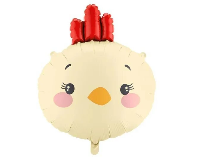 Partydeco PartyDeco Folienballon Huhn Gelb