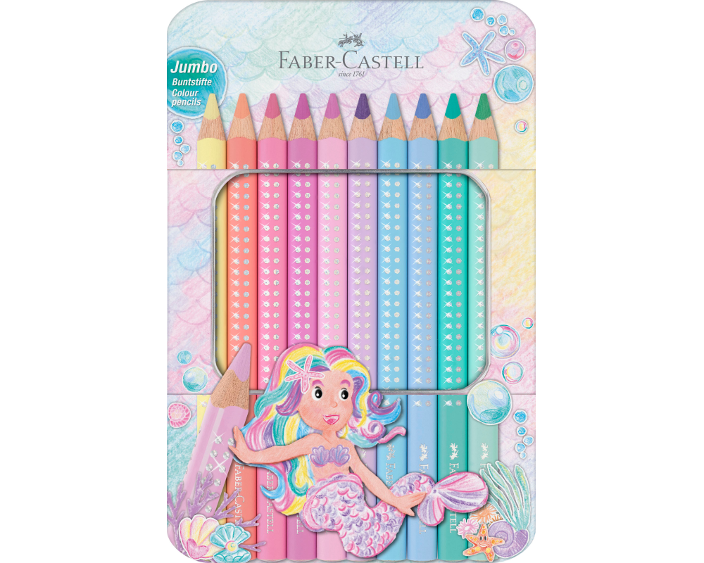 Faber-Castell Farbstifte Jumbo Sparkle 10er Set