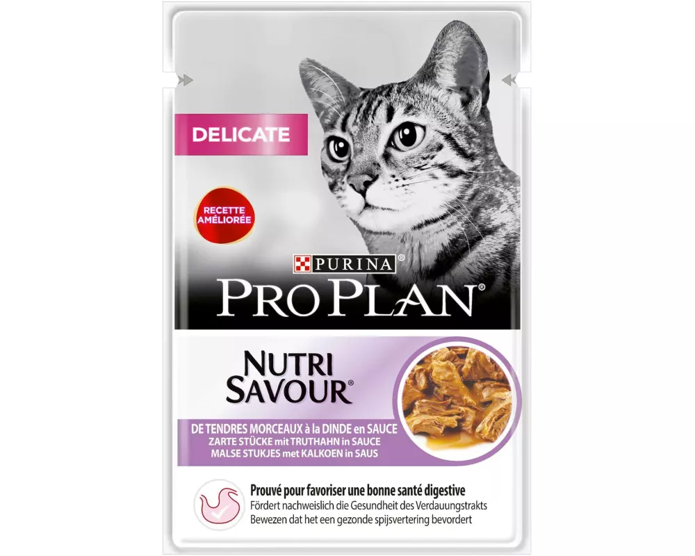 Purina Pro Plan Nassfutter Delicate Truthahn, 26 x 85 g