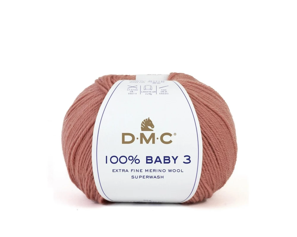 DMC Wolle 100% Baby 3 Terrakotta