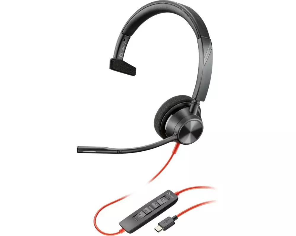 HP Headset Poly Blackwire 3310 USB-A/C, Schwarz