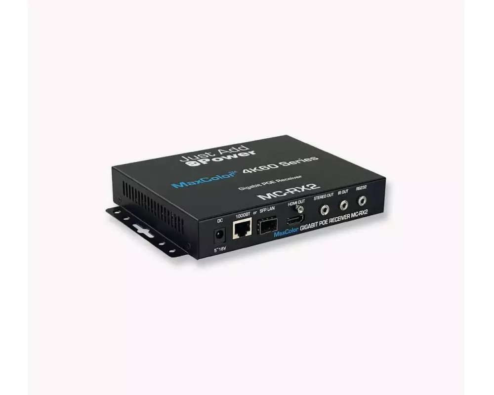 JUSTADDPOWER IP Receiver VBS-MAX-RX-2 SFP, USB-C und ARC