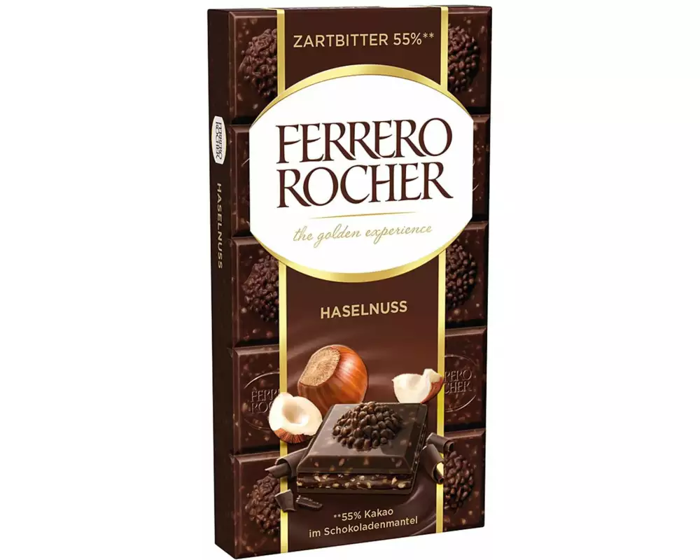 Ferrero Tafelschokolade Zartbitter Haselnuss 90 g