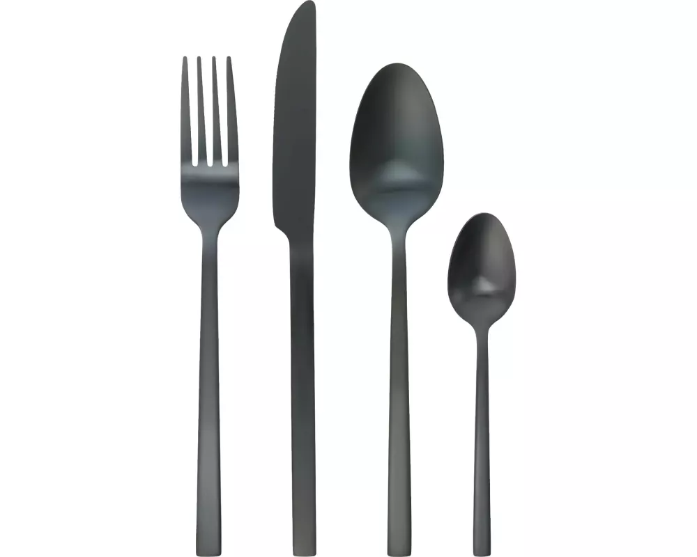 EGLO Besteck-Set Beloha 16-teilig, Schwarz Matt