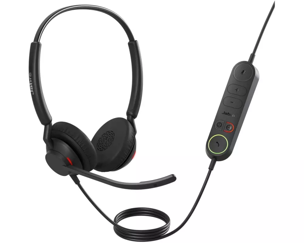 Jabra Headset Engage 40 UC Duo USB-A, mit Inline Link