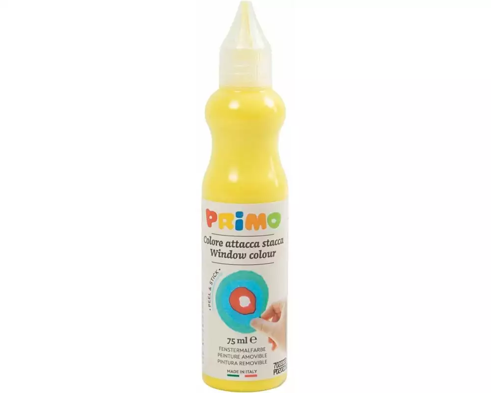 Primo Fensterfarbe, T 3.2 cm, Gelb, 75 ml/ 1 Fl. 75 ml, Gelb
