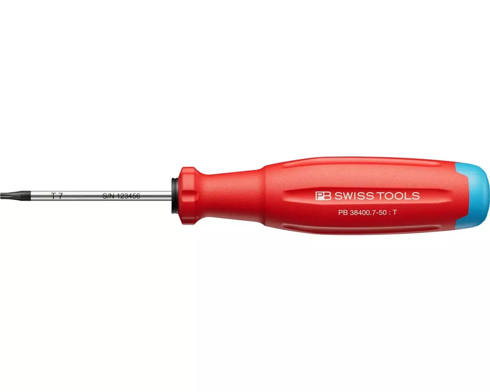PB Swiss Tools Schraubenzieher SwissGrip Evo PB 38400.7-50 Torx Rot