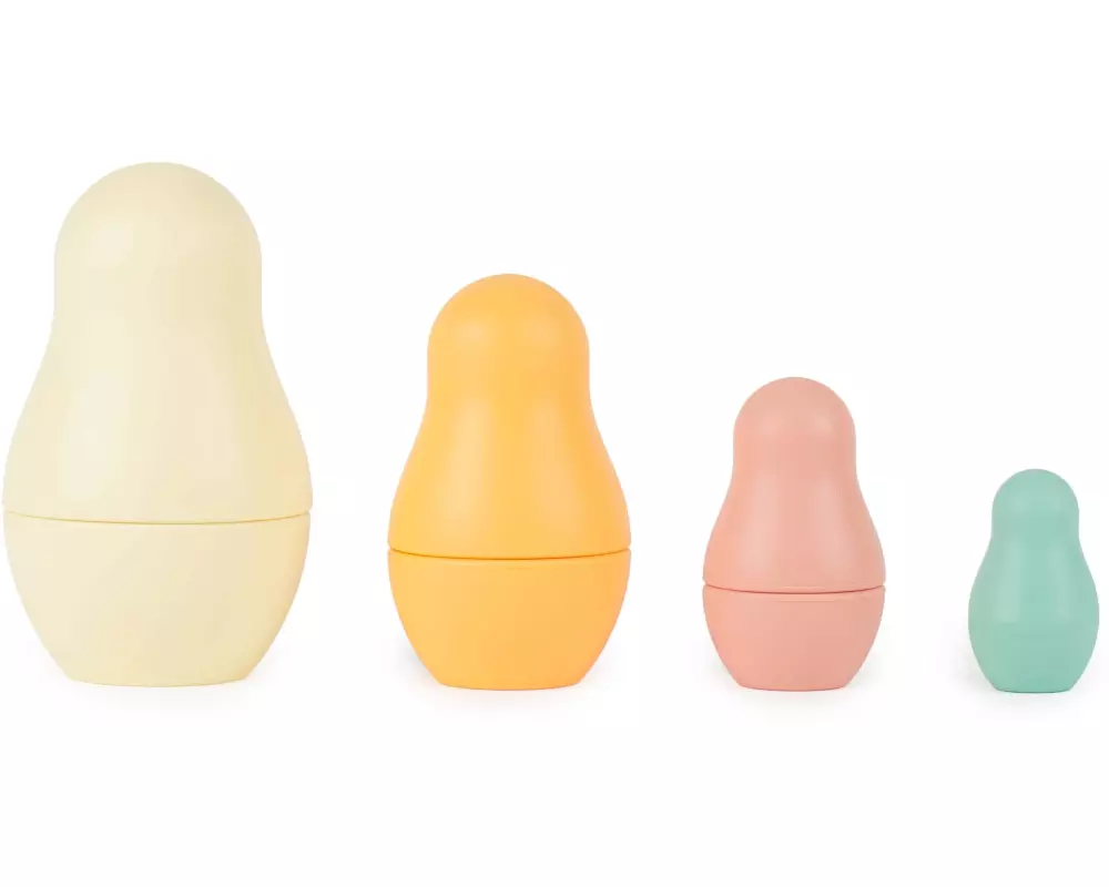 bieco Stapelspielzeug Silikon Matroschka Tropical Vibes
