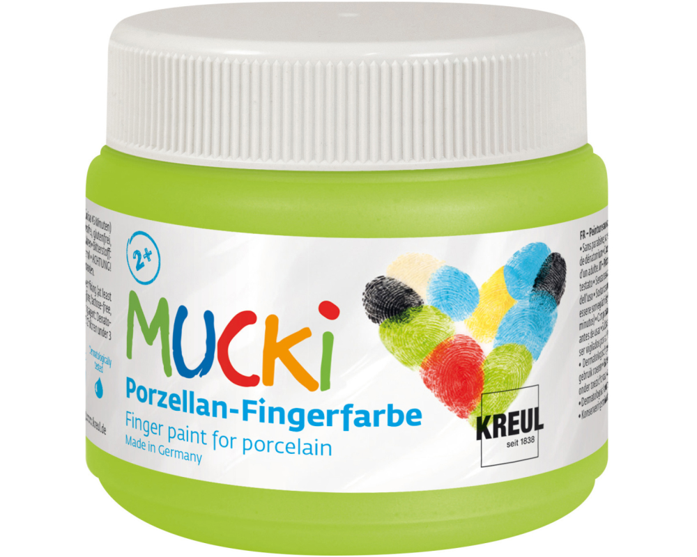 KREUL Porzellan-Fingerfarbe Mucki KR-26305 abenteuergrün