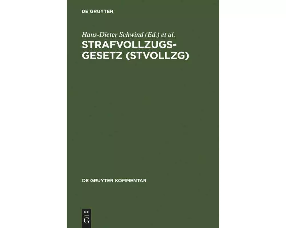 Strafvollzugsgesetz (StVollzG)