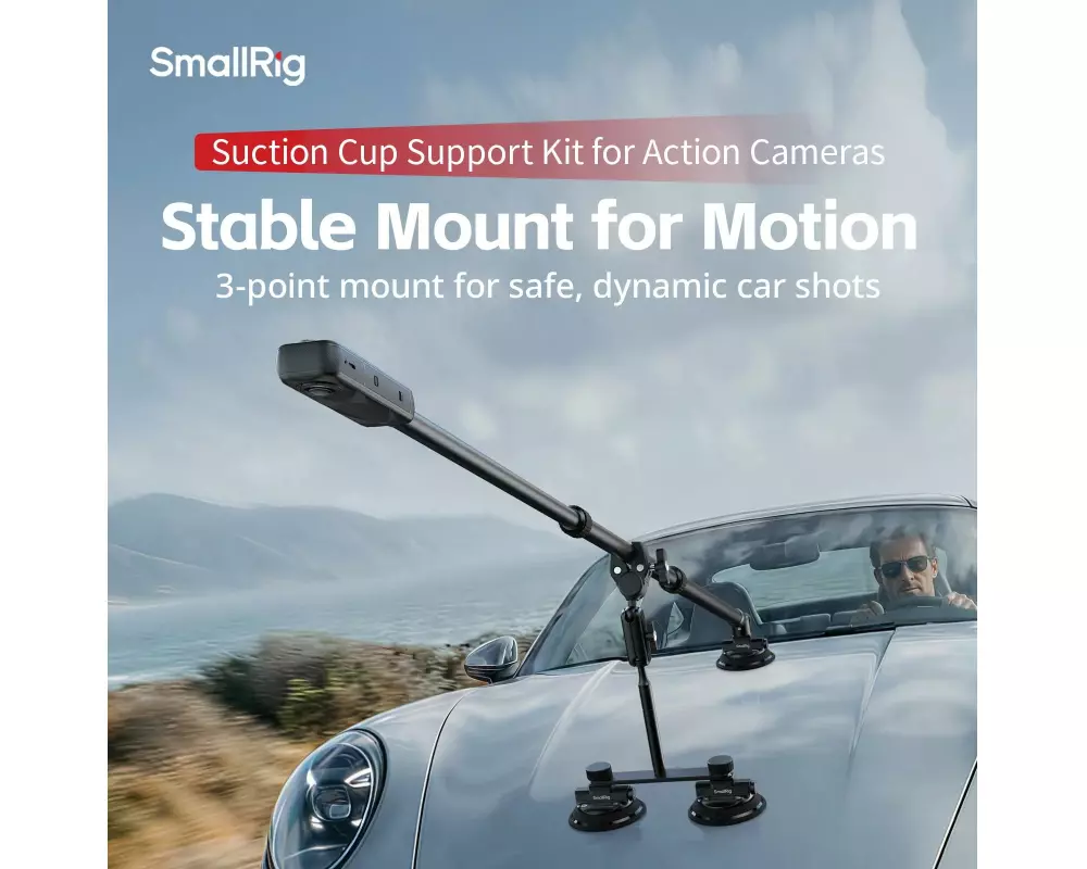 Smallrig Fahrzeug-Saugnapf-Halterungsset für Action-Kameras
