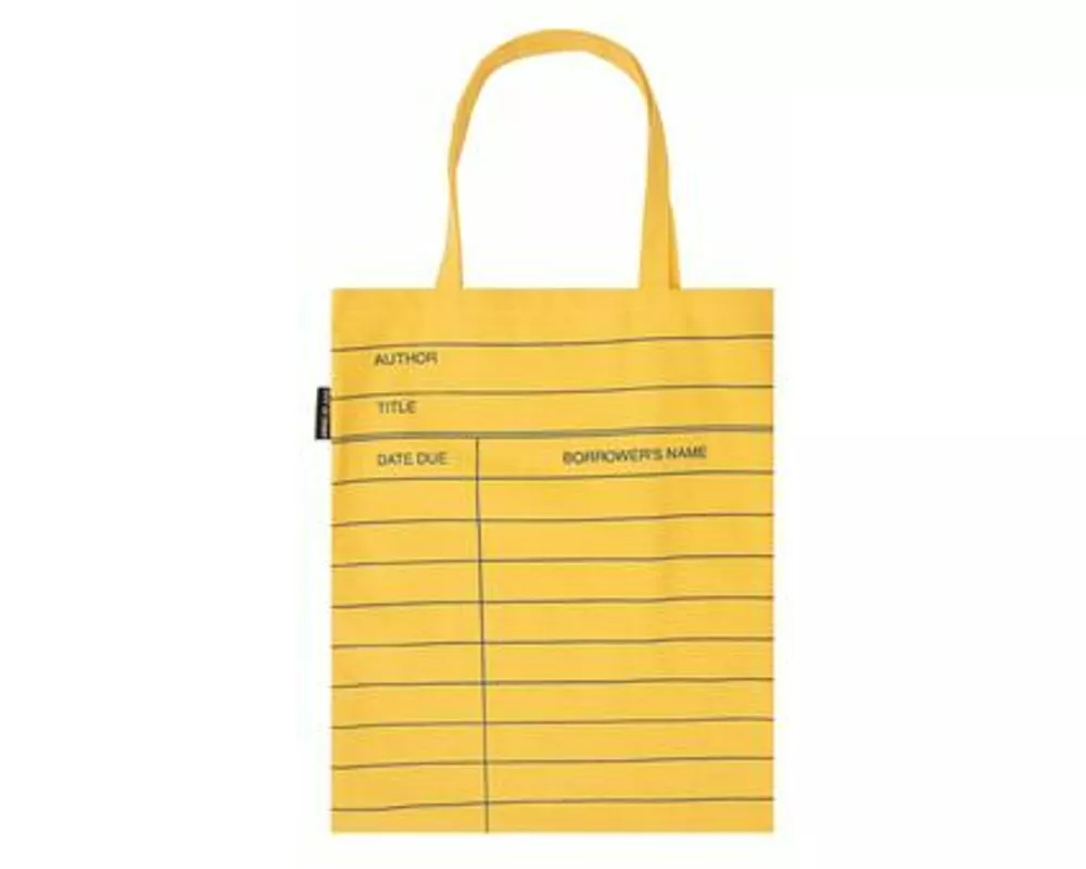 Library Card (Light Yellow) Tote Bag