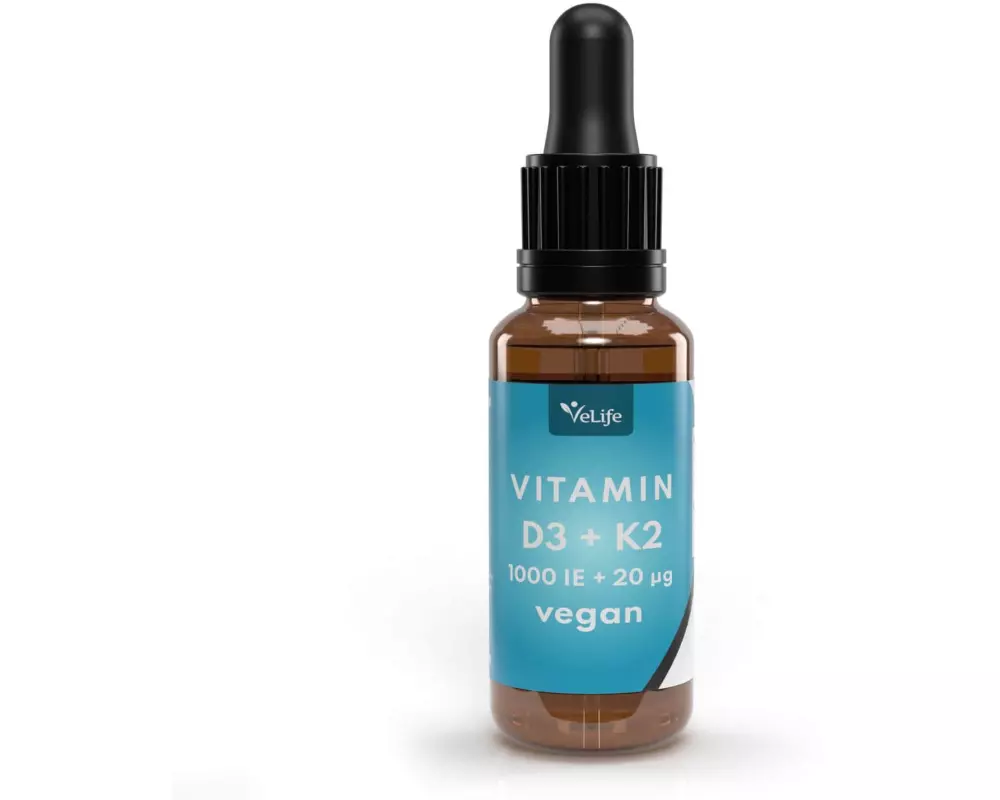 VeLife Vitamin D3 + K2 Tropfen vegan 30 ml