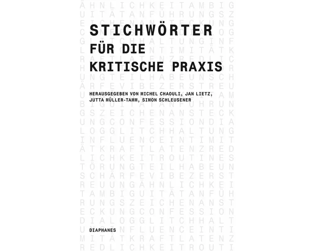 Stichwörter für die kritische Praxis
