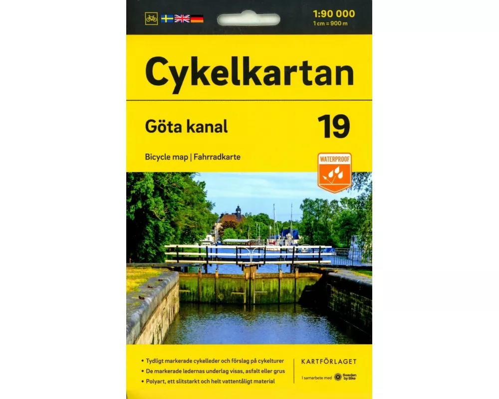 Cykelkartan Blad 19 Göta kanal 1:90000