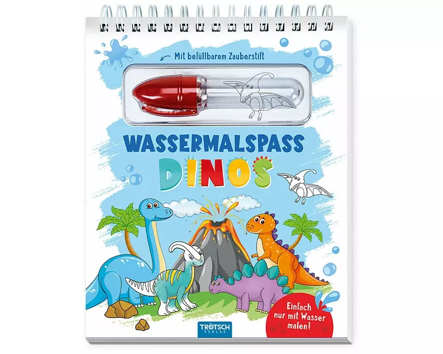 Trötsch Wassermalspaß mit Zauberstift Dinosaurier