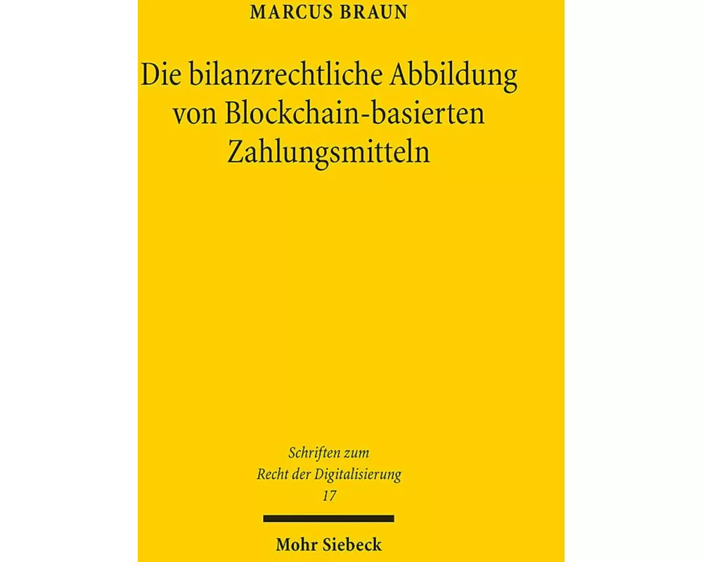 Die bilanzrechtliche Abbildung von Blockchain-basierten Zahlungsmitteln