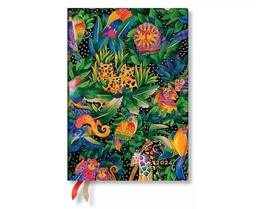 Jungle Song (Whimsical Creations) Midi 12-month Dayplanner 2024